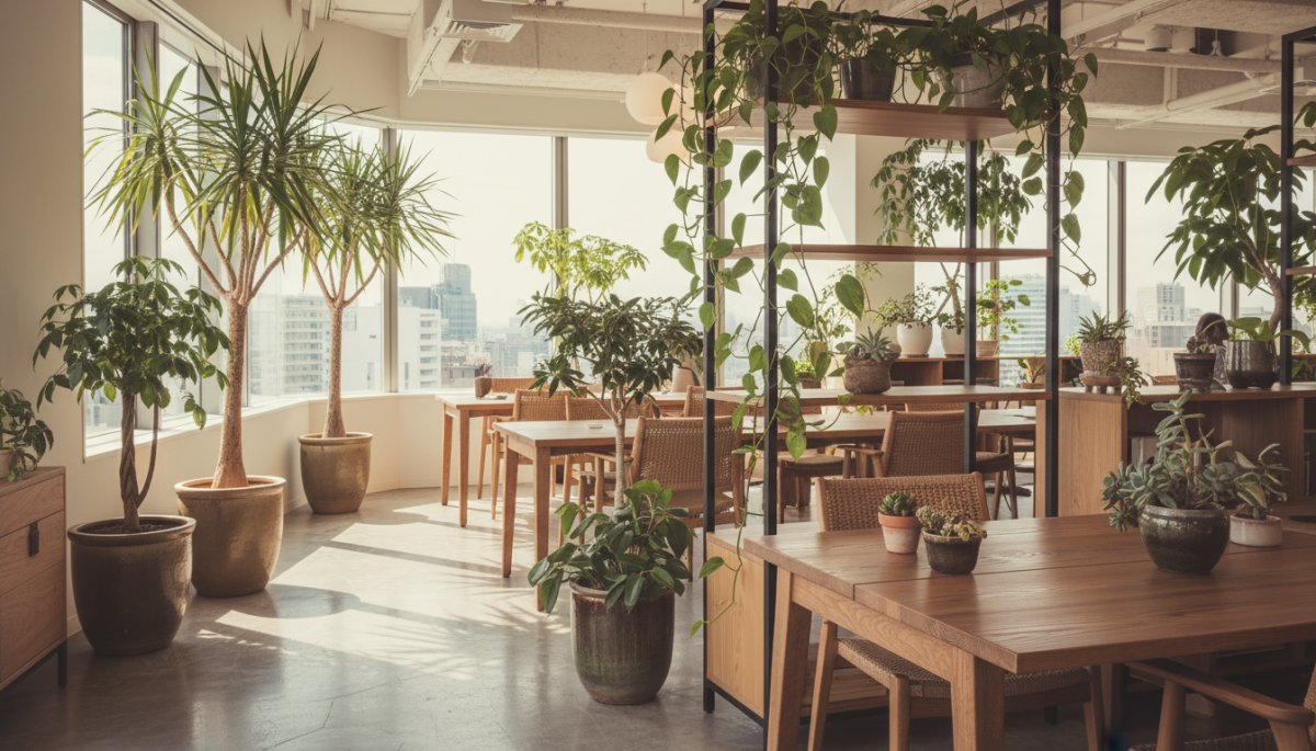 観葉植物レンタルによる企業ブランディングのイメージ