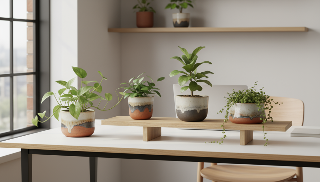 オフィスに置かれたSサイズの観葉植物